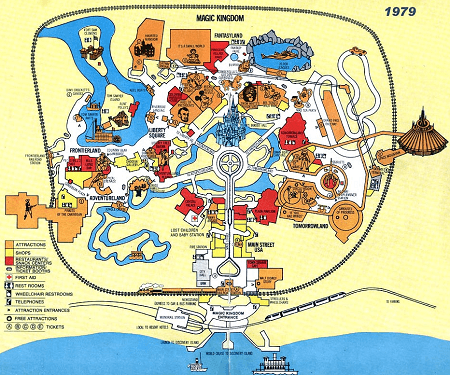 Walt Disney World  on Walt Disney World Map 1979
