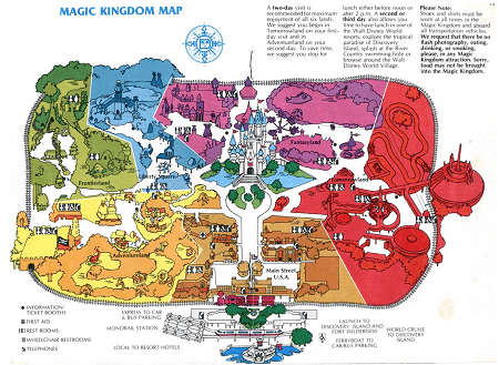 Walt Disney World  on Walt Disney World Map 1981